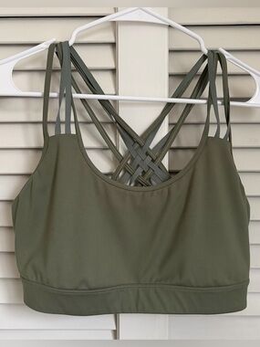 Victoria’s Sport Green CrissCross Sports Bra
